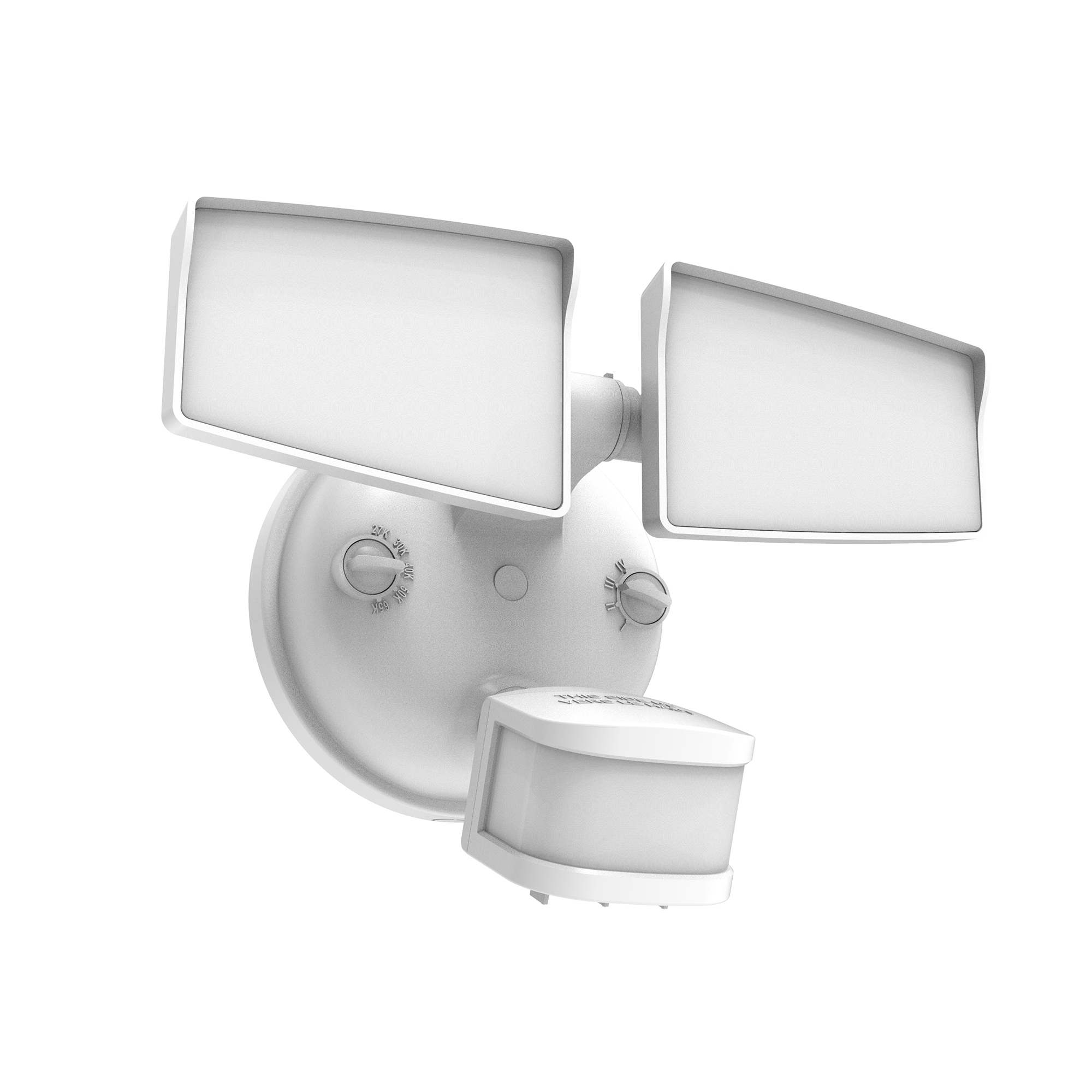 HALO:Next Gen 270° White Motion Sensing Wired Outdoor 2-Head LED Security Flood Light 2500 Lumens with 5CCT